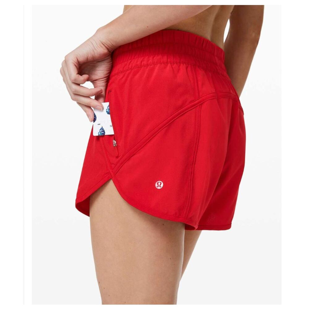 Lululemon Tracker Short V *4" in Red Lined size 8 - Picture 4 of 14
